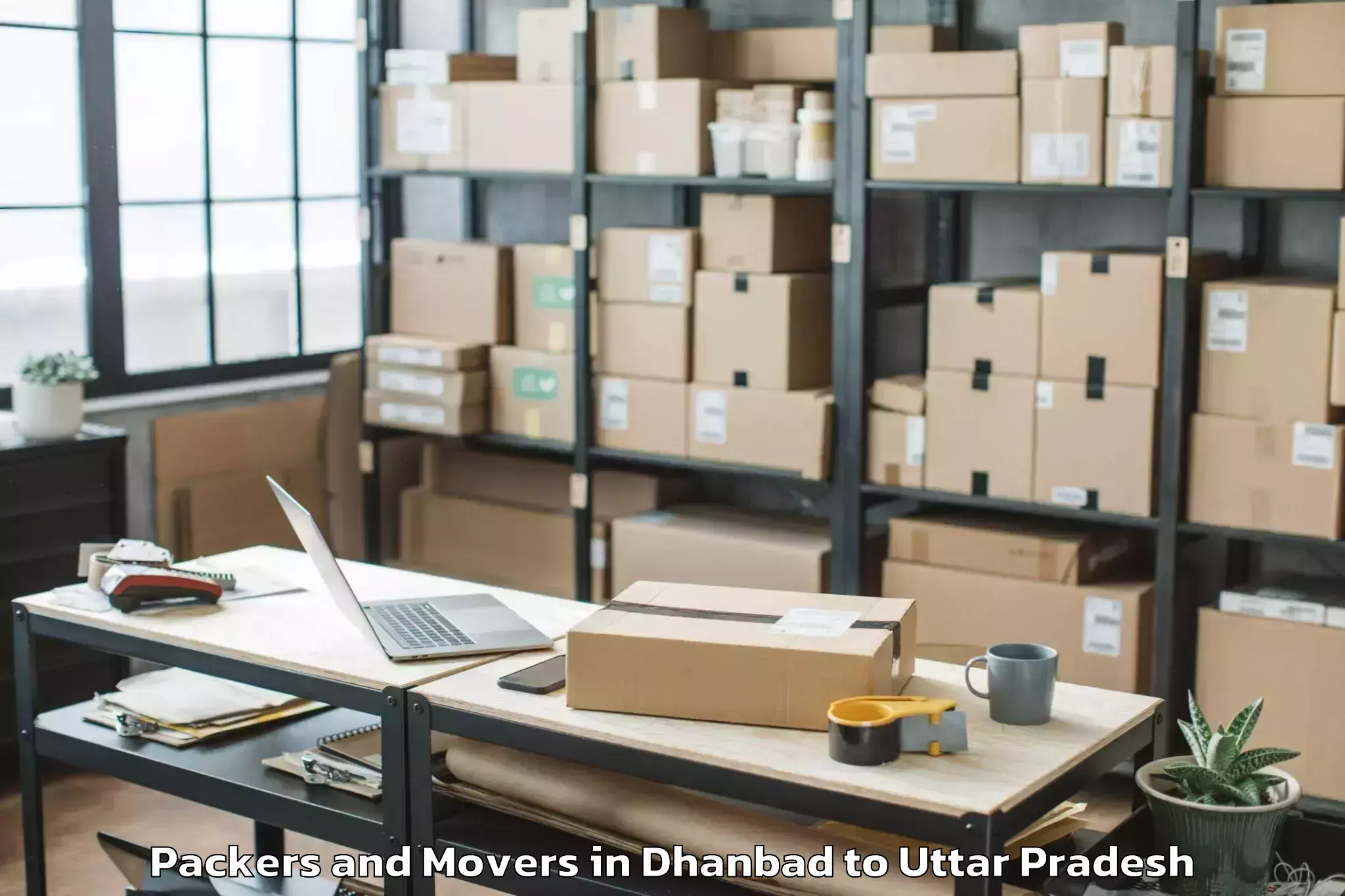 Trusted Dhanbad to Rasra Packers And Movers